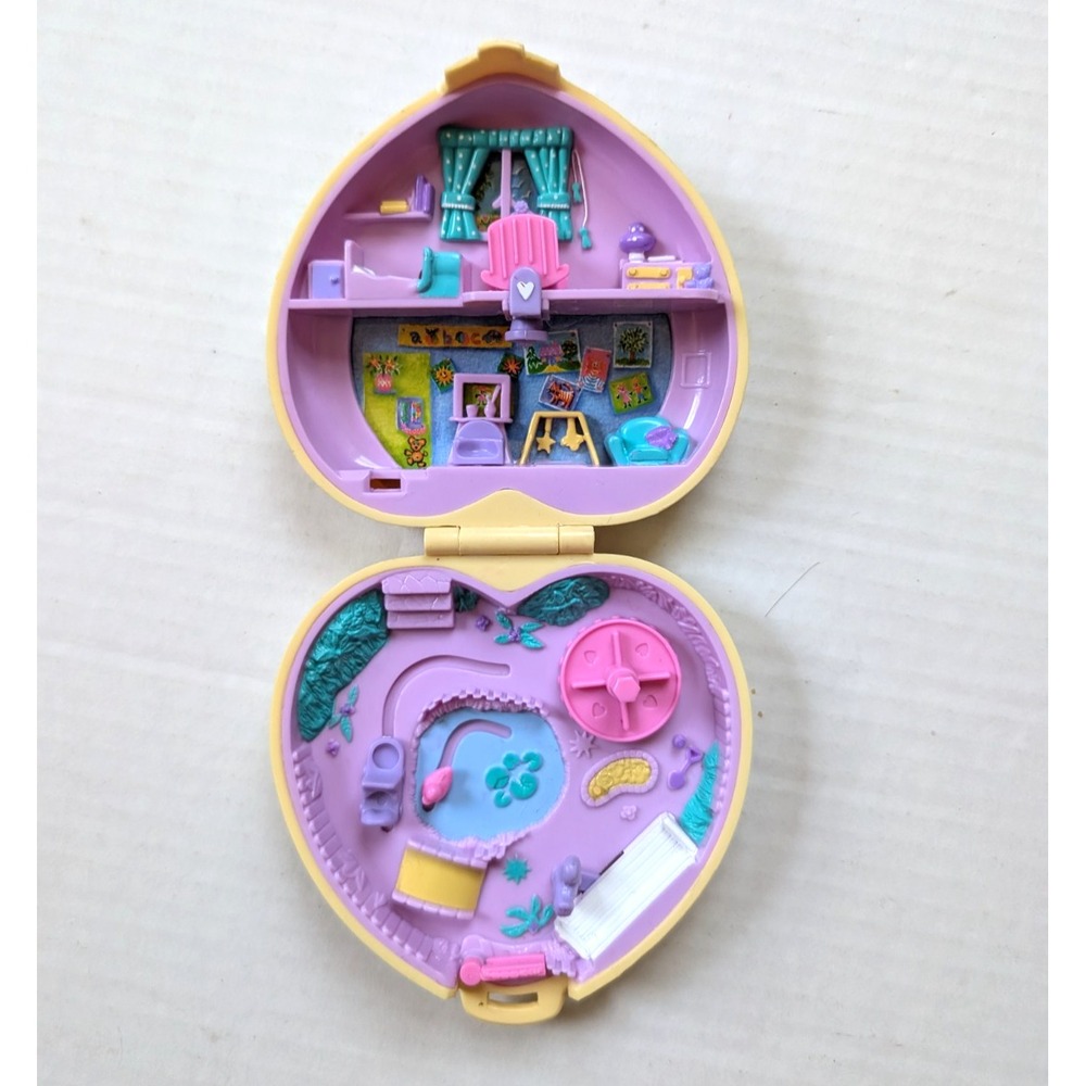 Vintage Polly Pocket 1994 Bluebird Strollin' Baby Mini Compact Playset NO FIGURE
